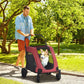 Universal Pet Stroller – Foldable with Storage (Red)