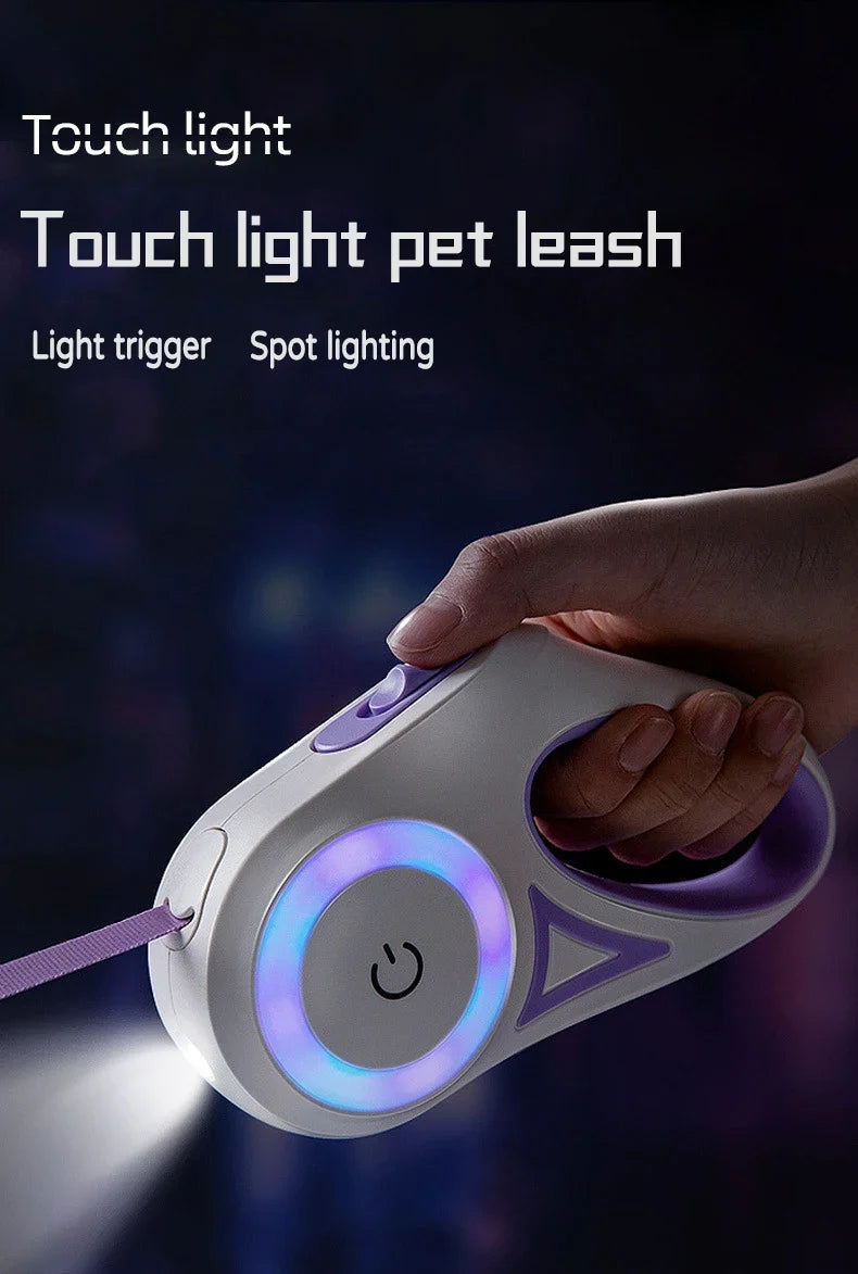 LED Retractable Dog Leash