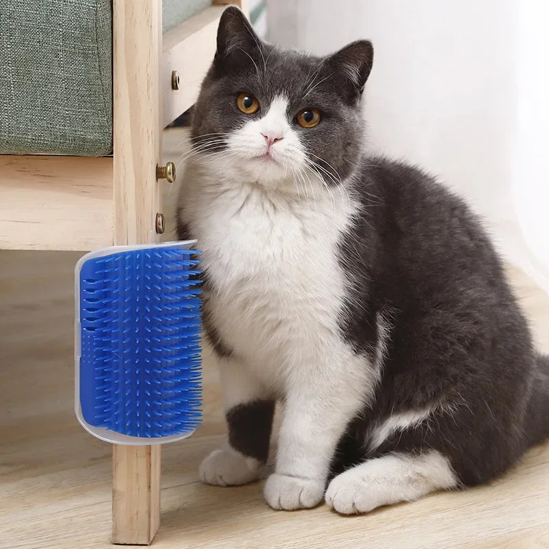 Cat Corner Grooming Brush with Catnip