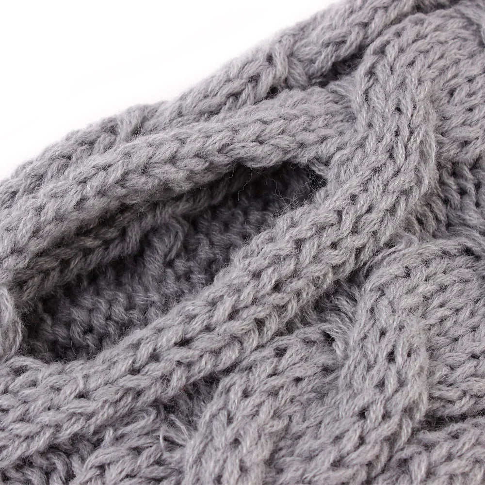 Classic Solid Knit Dog Sweater