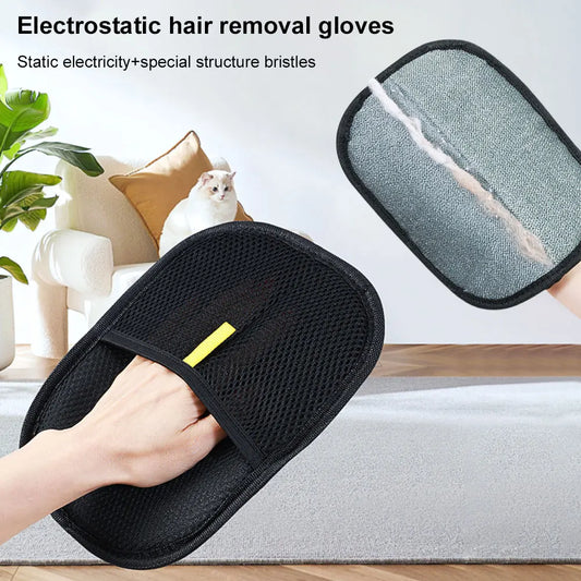 Pet Deshedding Grooming Gloves