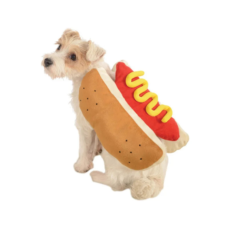 Hot Dog Shaped Halloween Dog Costume