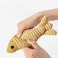 Interactive Fish Cat Toy Pillow