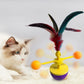 Cat Toy Set with Wand, Spinning Ball & Teaser Balls