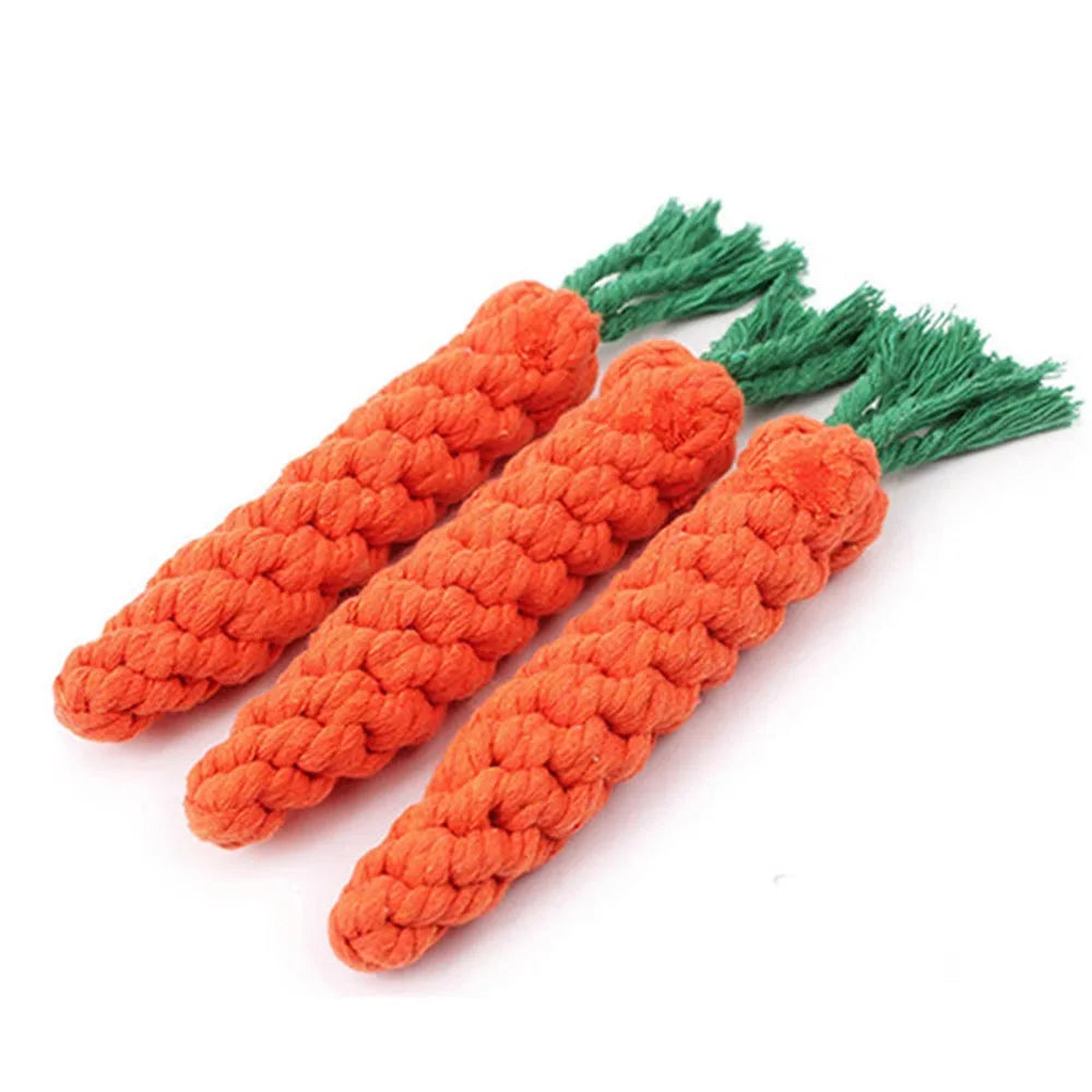 Carrot Dog Bite Rope Toy