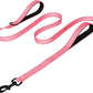 Heavy Duty Reflective Double Handle Dog Leash