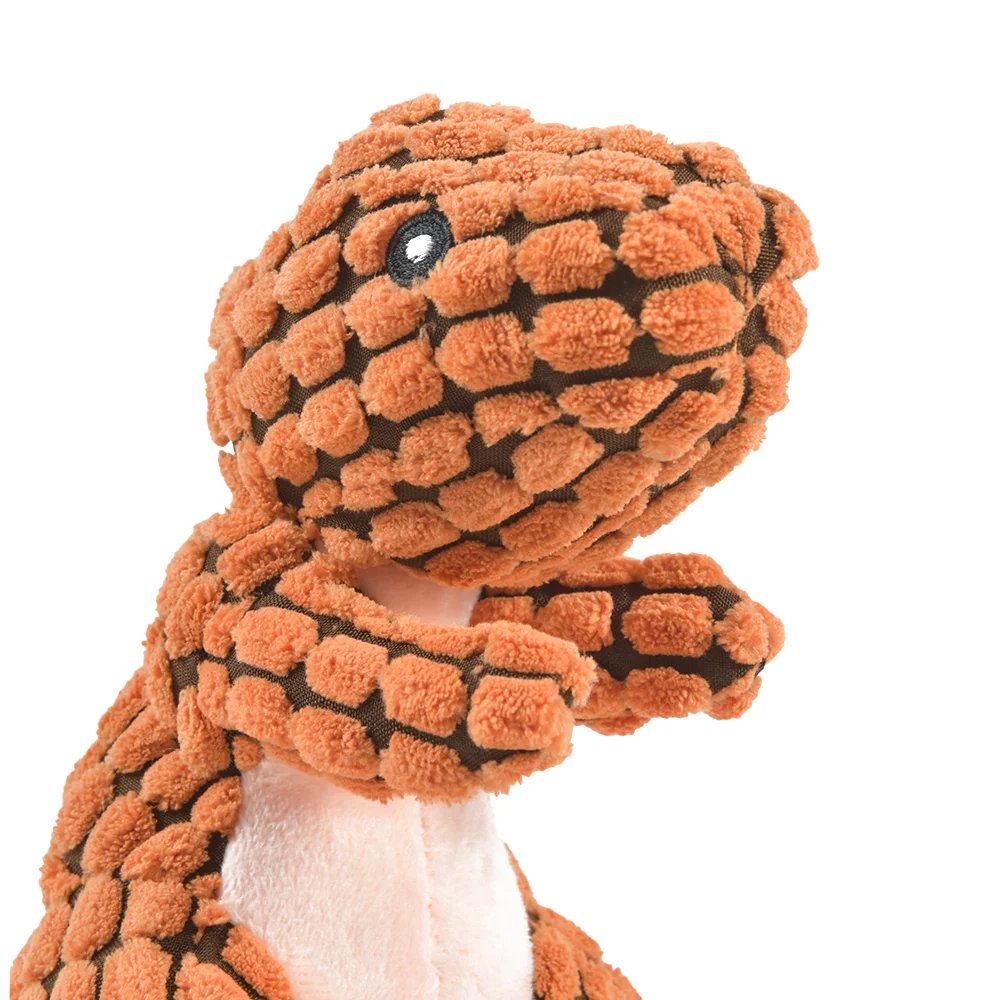 Plush Dinosaur Chew Toy for Pets