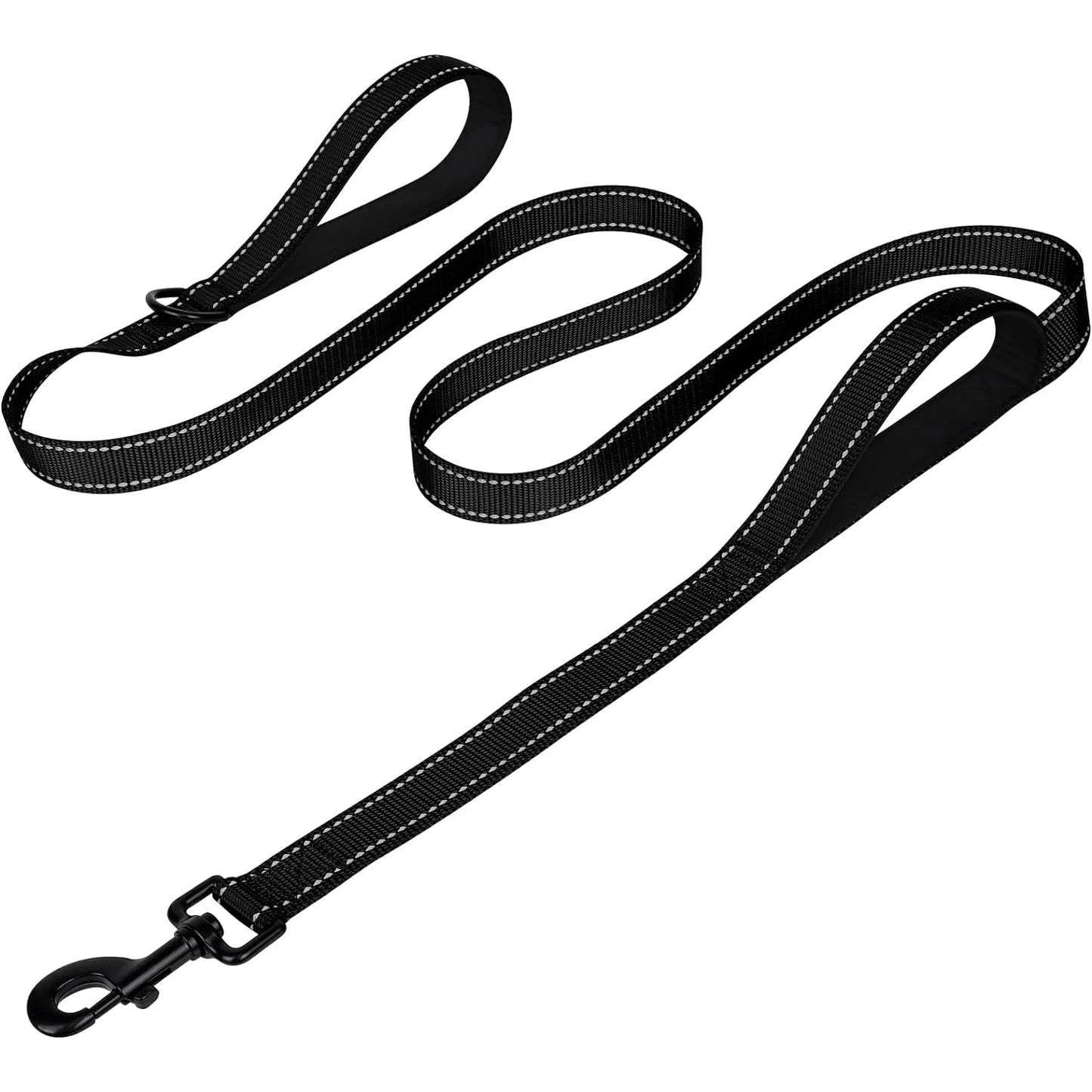 Heavy Duty Reflective Double Handle Dog Leash
