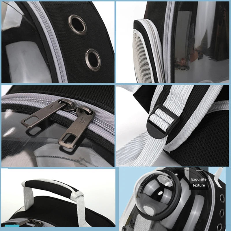 Transparent Space Capsule Pet Backpack