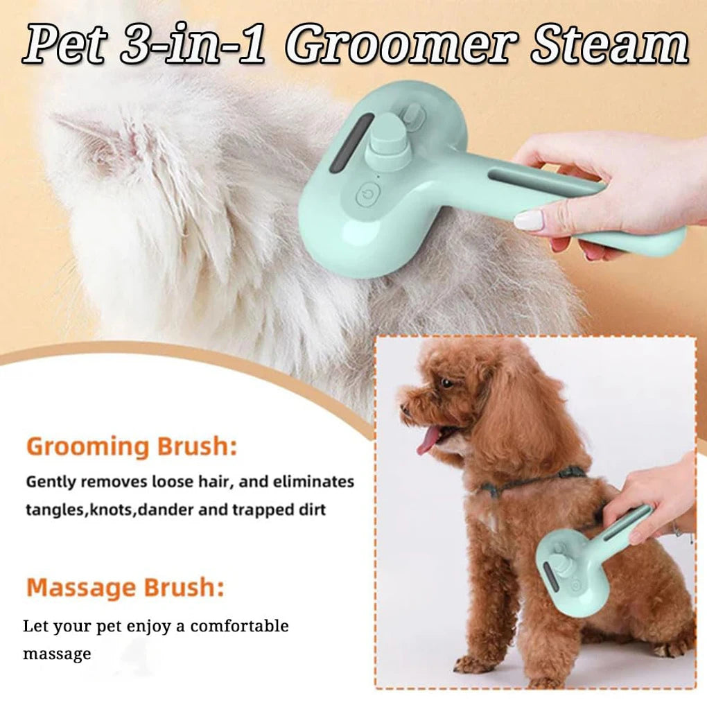 Luxury Steam Grooming Brush for Dogs
