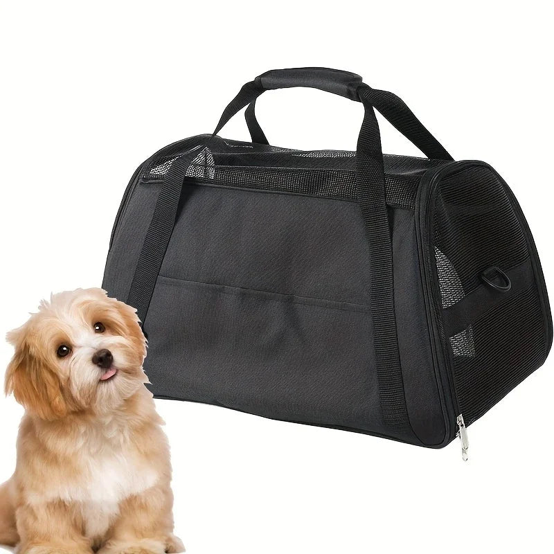 Portable Mesh Pet Carrier Bag