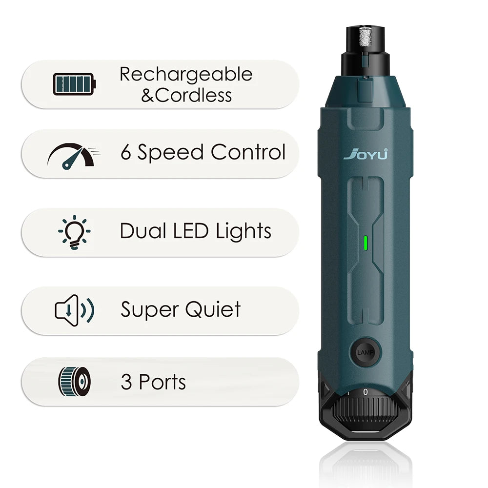 6-Speed Rechargeable Dog Nail Grinder