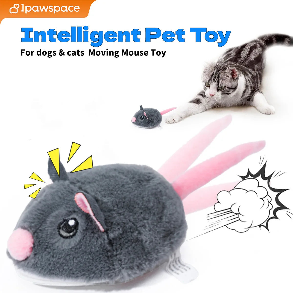 Electric Interactive Plush Mouse Cat Toy