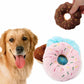 Plush Donut Dog Chew Toy