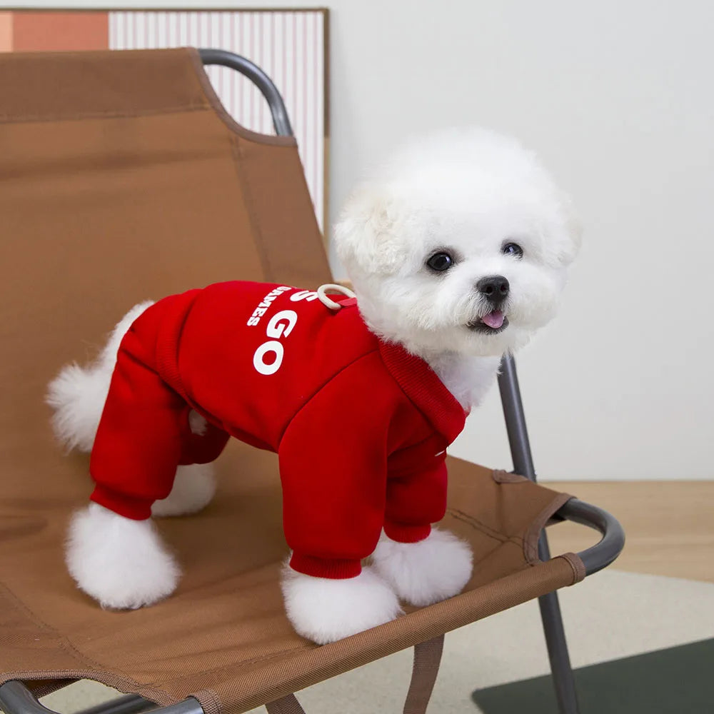 4-Leg Dog Hoodie Jumpsuit