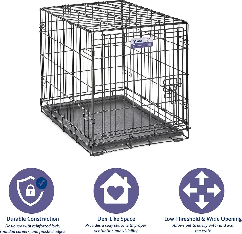 Dog Crate with Divider Panel