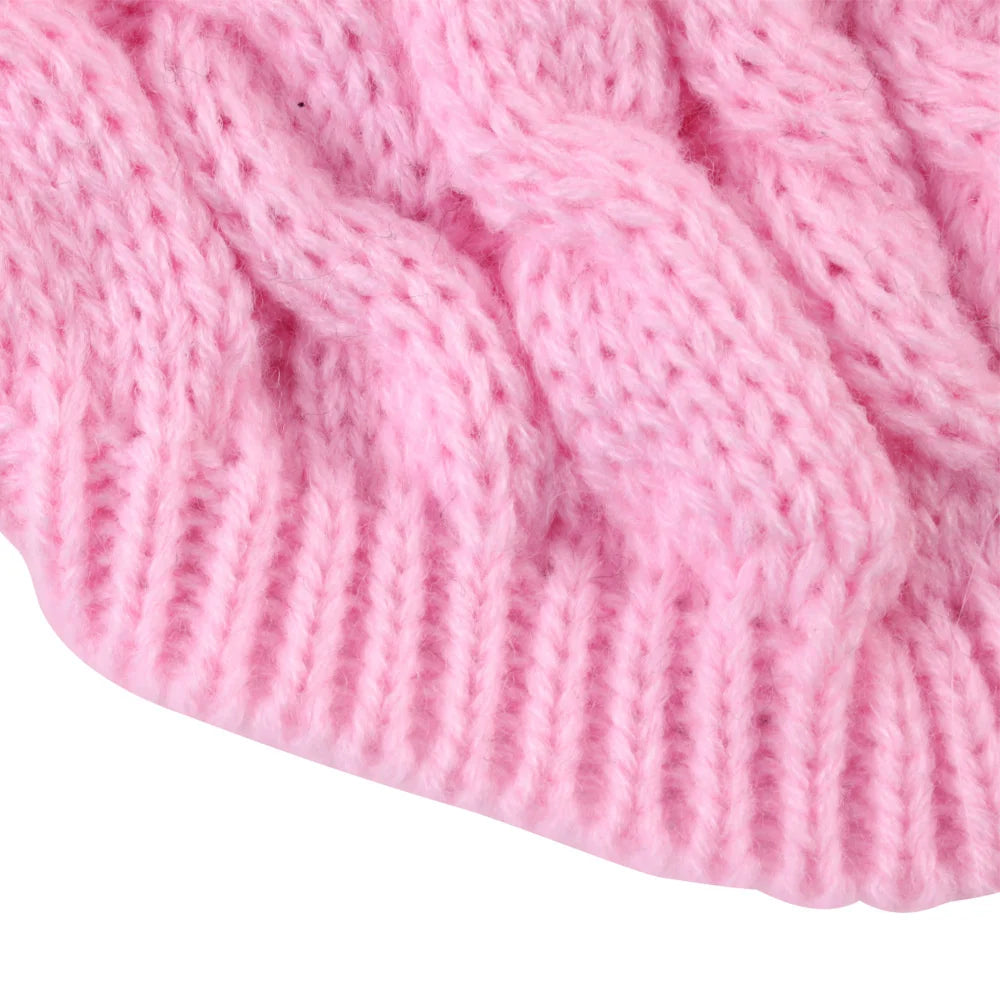 Classic Solid Knit Dog Sweater