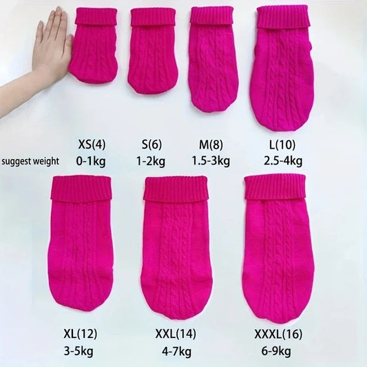 Knitted Winter Dog Sweater