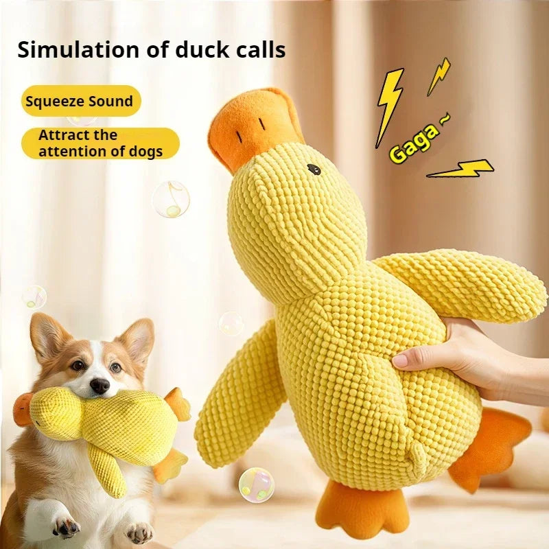 Plush Duck Dog & Cat Chew Toy