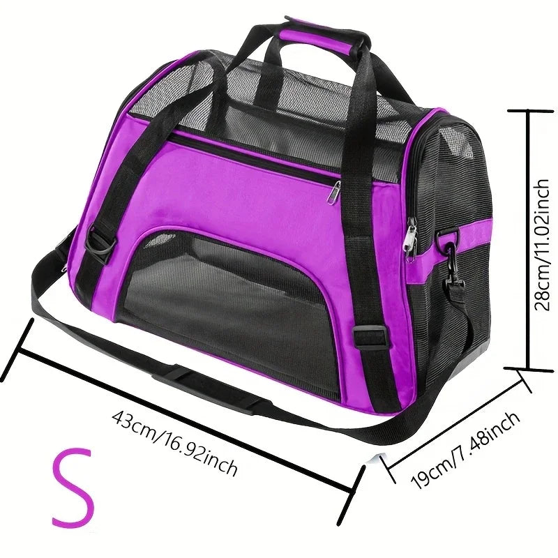 Portable Mesh Pet Carrier Bag