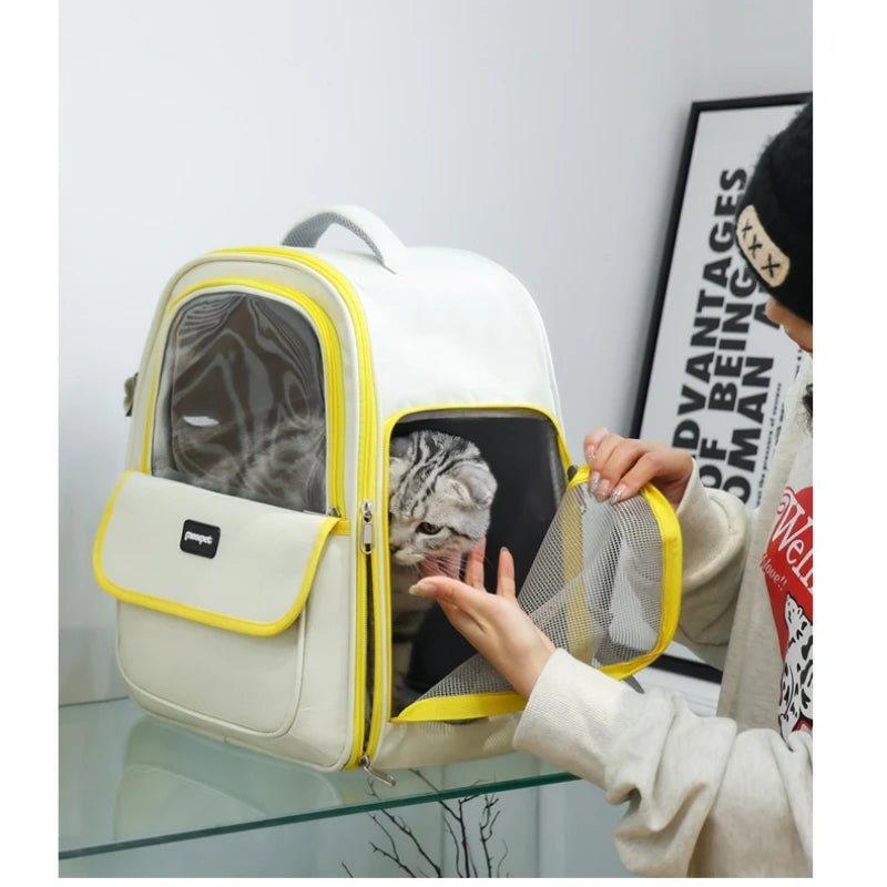 Foldable Large Capacity Pet Carrier Backpack