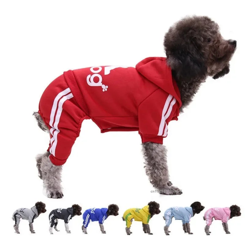 Warm Dog Hoodie Jumpsuit