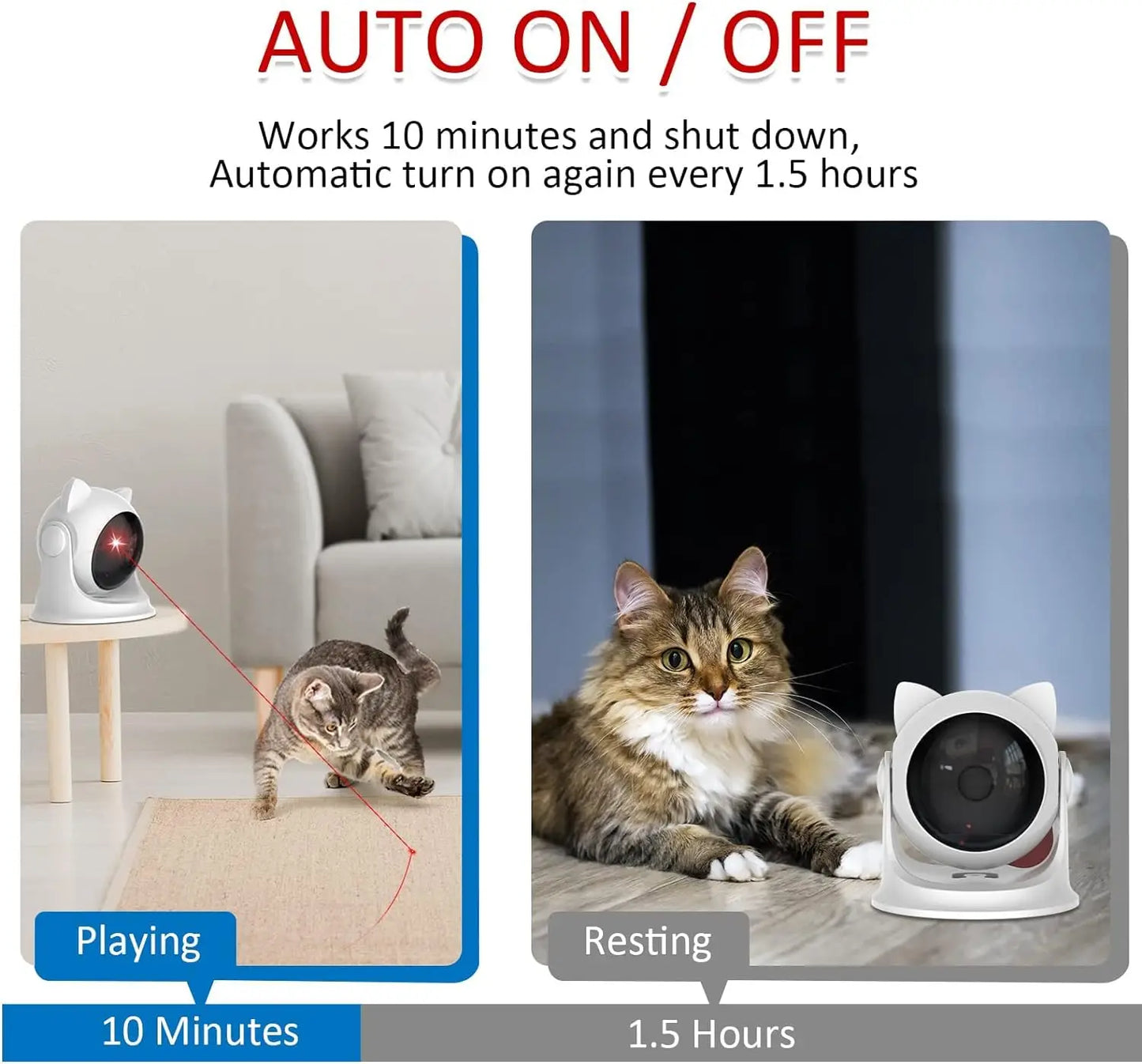 Automatic Rechargeable Cat Laser Toy