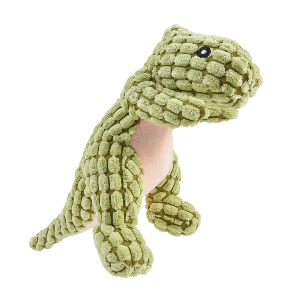 Plush Dinosaur Chew Toy for Pets