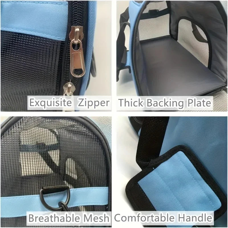 Portable Mesh Pet Carrier Bag