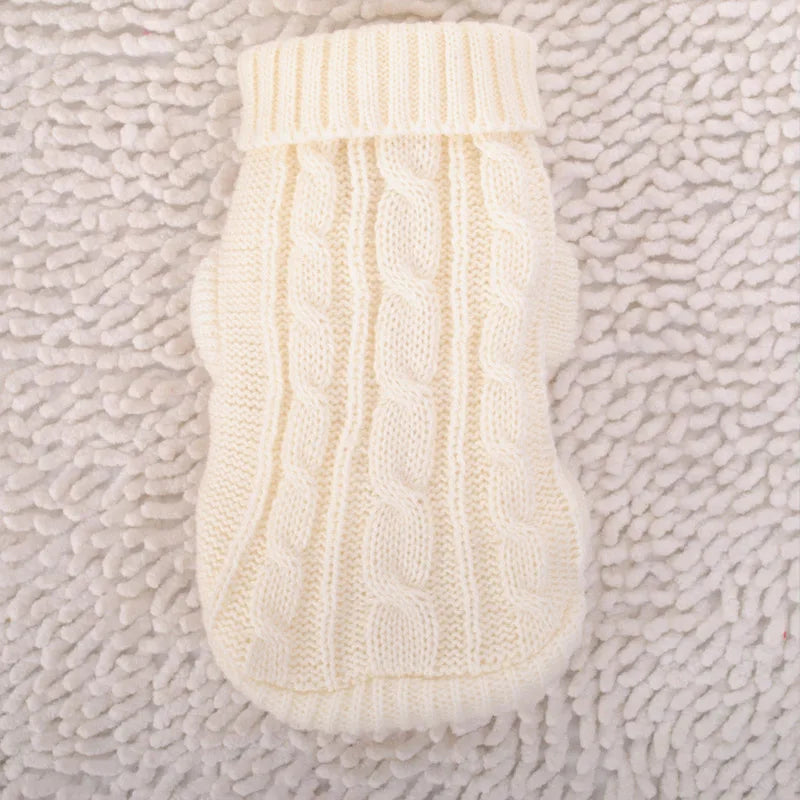 Knitted Winter Dog Sweater