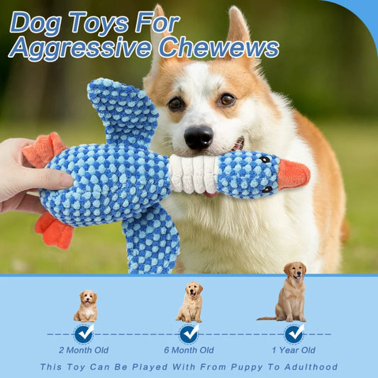 Plush Wild Goose Dog & Cat Chew Toy