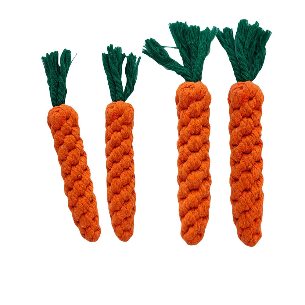 Carrot Dog Bite Rope Toy